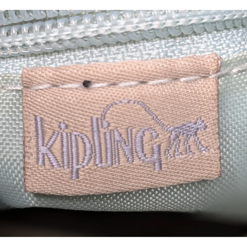 Mini Kipling Alvar Khaki Beige Tan Crossbody Triple Zip Bag Purse - No Monkey
